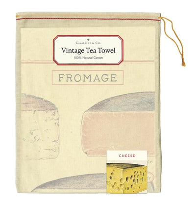 Vintage Cheese Inspired Tea Towel