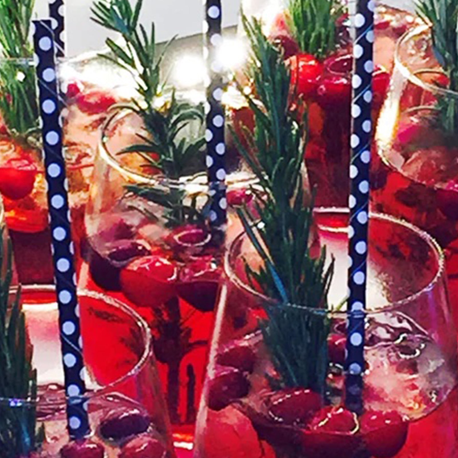 Rosemary Cranberry Sparkler