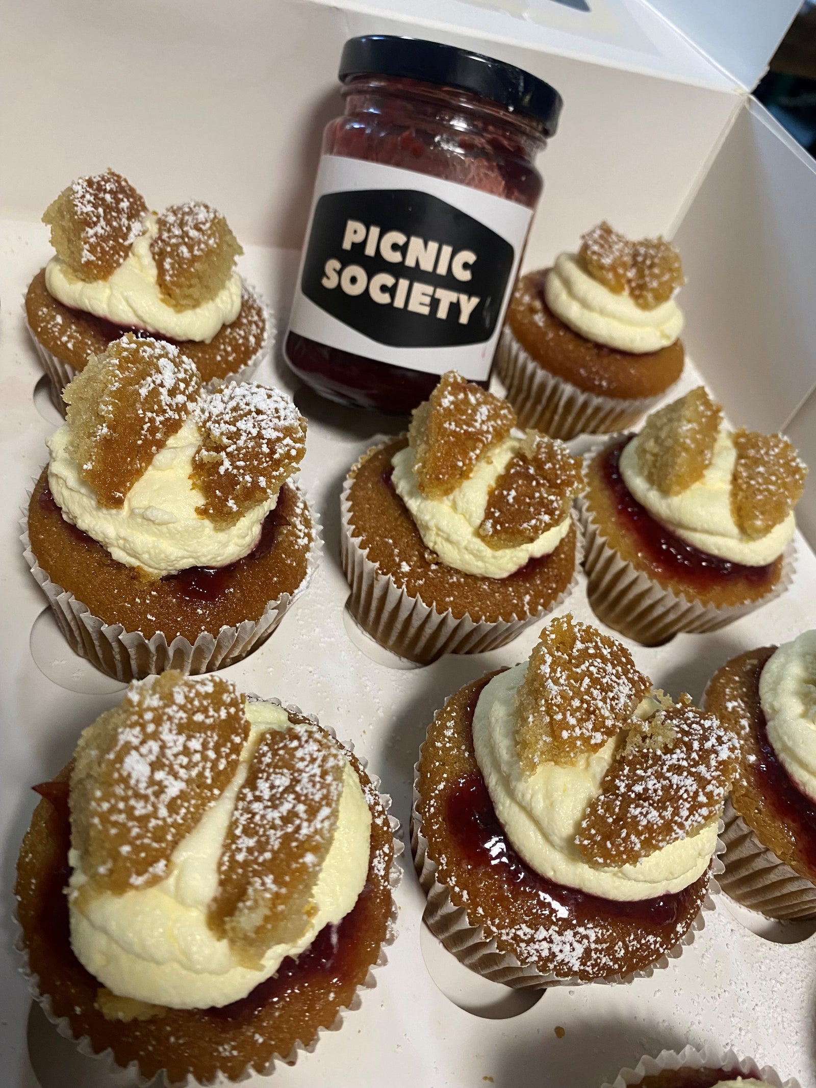 Angel Cakes available to order for catering from the picnic society.