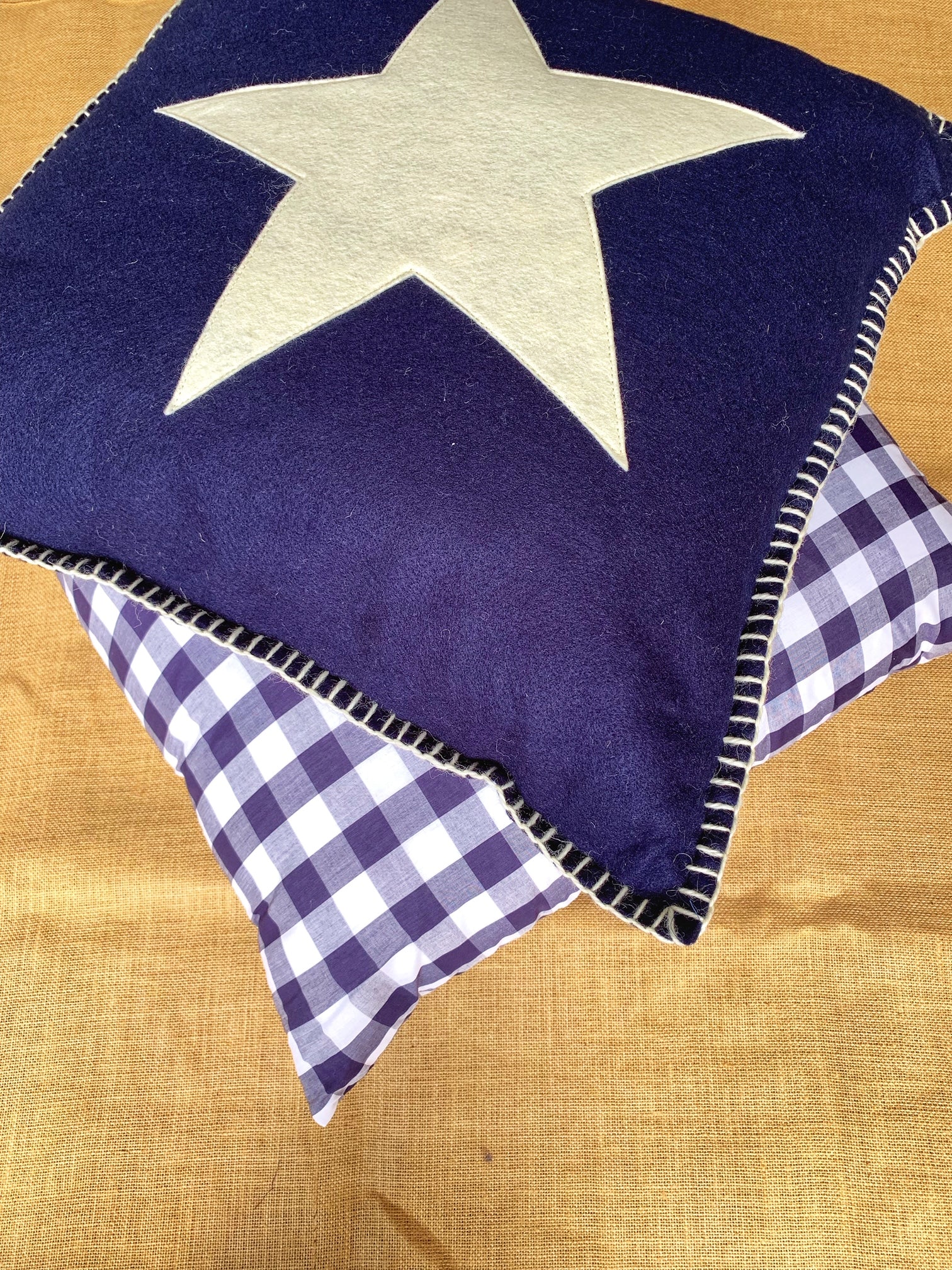 Check Summer Picnic Cushion