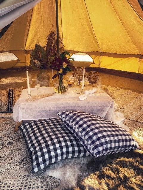 Check Summer Picnic Cushion